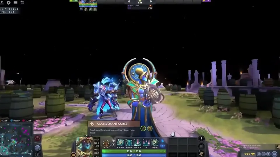 Hero ESP with items and level in Dota 2