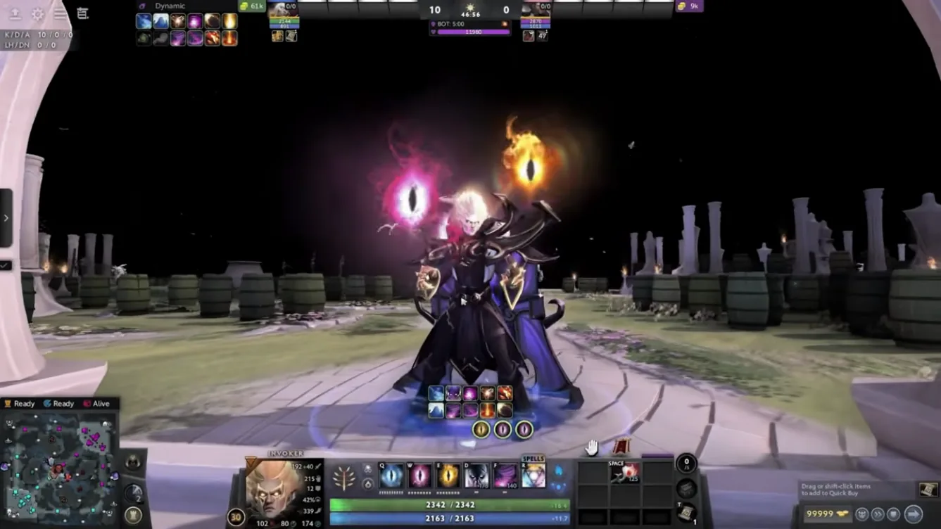 Hero ESP with items and level in Dota 2